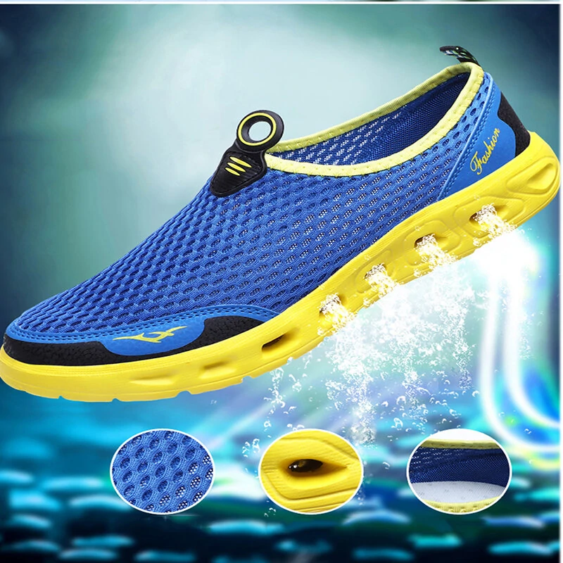 TENGOO Men Sandals Outdoor Breathable Beach Shoes Lightweight Quick-drying Wading Shoes Water Sport Hiking Camping Sneakers Shoes Summer Sandals (image for) TENGOO Men Sandals Outdoor Breathable Beach Shoes Lightweight Quick-drying Wading Shoes Water Sport Hiking Camping Sneakers Shoes Summer Sandals